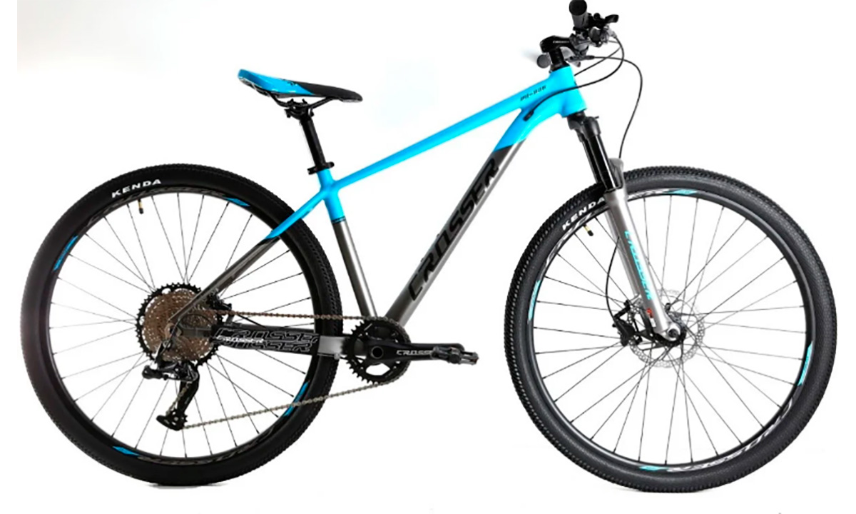 Велосипед Crosser Flow MT-036 27,5" размер S рама 15,5 2021 Серо-голубой